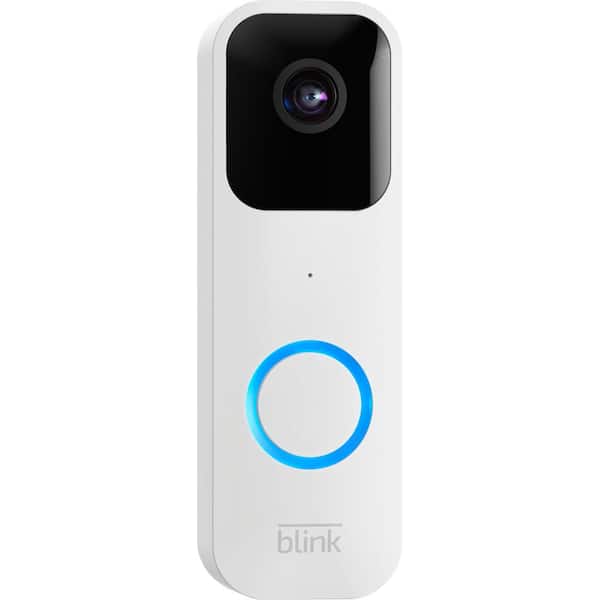 Blink Video Doorbell Battery or Wired - Smart Wi-Fi HD Video Doorbell Camera in White