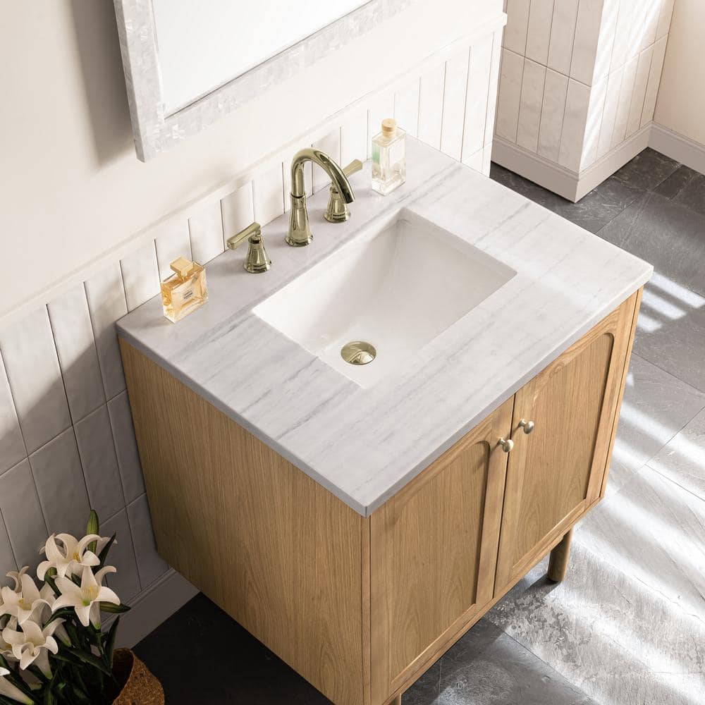 Laurent 30" Light Natural Oak Single Vanity Base