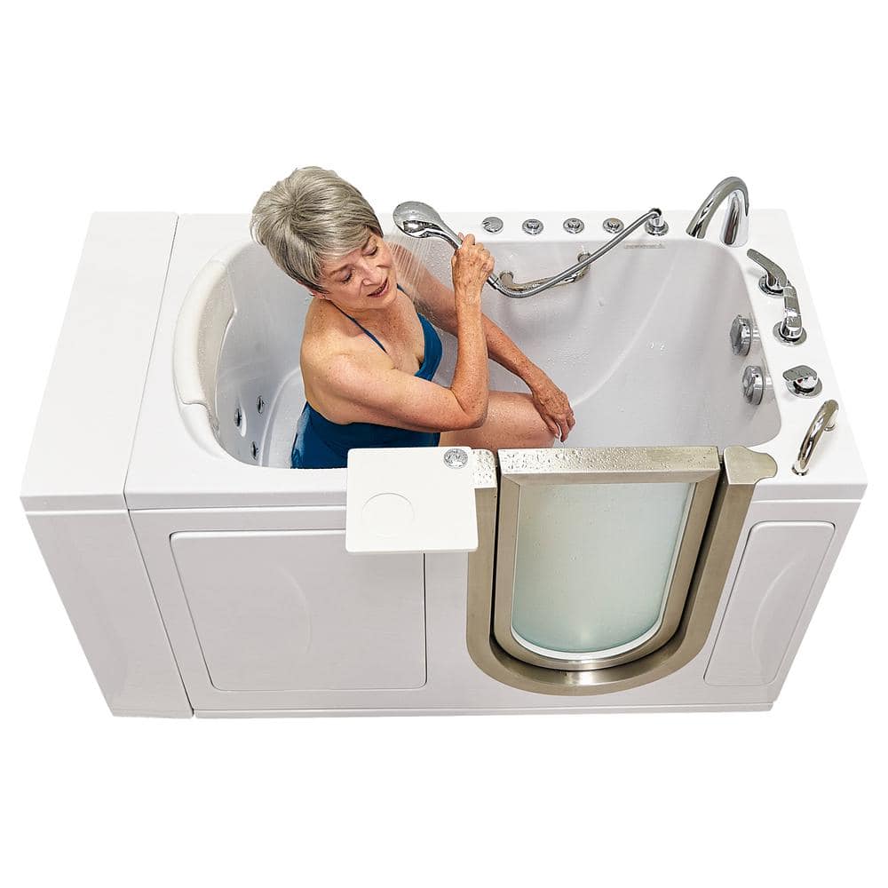 Royal 52" White Acrylic Walk-In Hydro Massage Bathtub