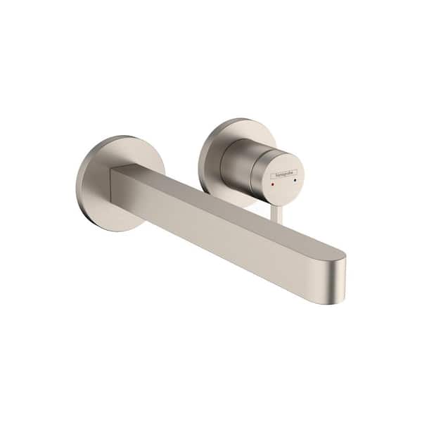 Finoris Single Handle Wall Mounted Faucet in Brushed Nickel
