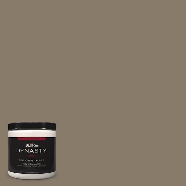 BEHR DYNASTY 8 oz. #PPU7-24 Native Soil One-Coat Hide Matte Stain-Blocking Interior/Exterior Paint & Primer Sample