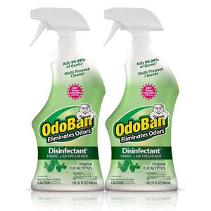 32 oz. Eucalyptus Disinfectant Spray, Odor Eliminator, Sanitizer, Multi-Purpose (2-Pack)