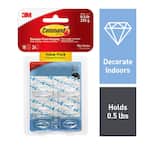 NEW! 3 Packs of 3M COMMAND Mini Clear Hook Strips 6-Pack 17006CLR/ES
