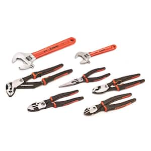 Adjustable Wrench and Z2 Mixed Plier Set (7-Piece)