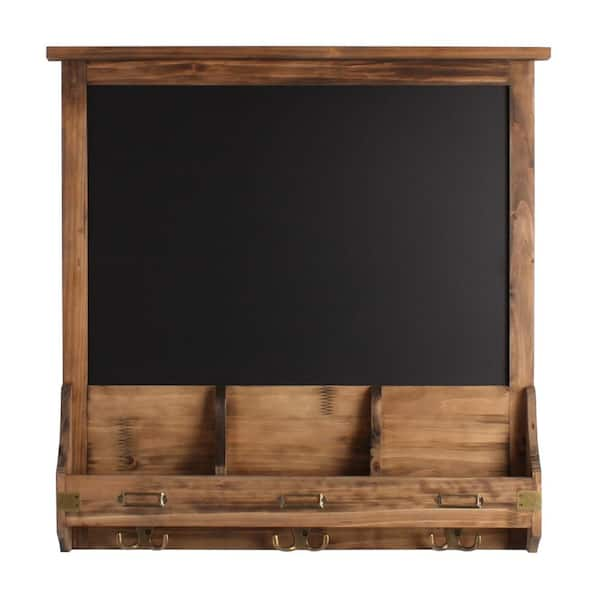 Kate and Laurel Stallard Rustic Brown Multi-Function Chalkboard Memo Board