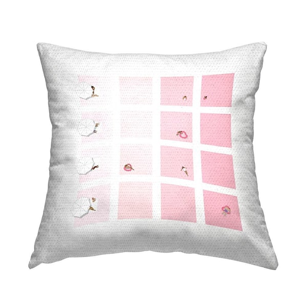 Stupell Industries Tropical Pastel Pink Summer Geometric Pools