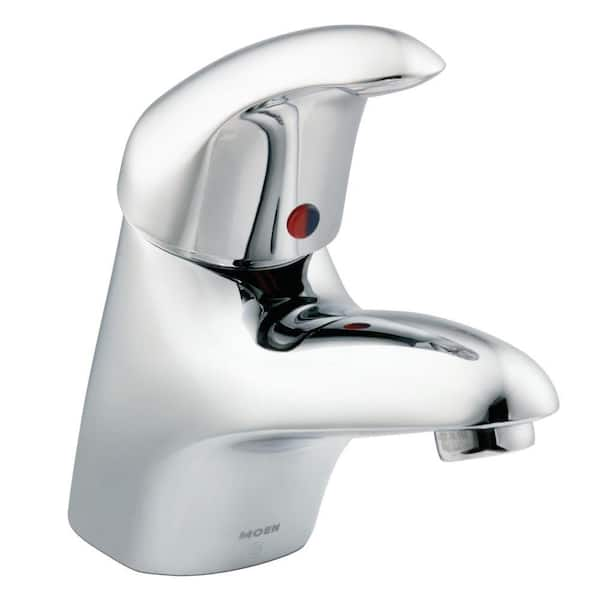 MOEN M-Dura Single Hole Single-Handle Mid-Arc Bathroom Faucet in Chrome