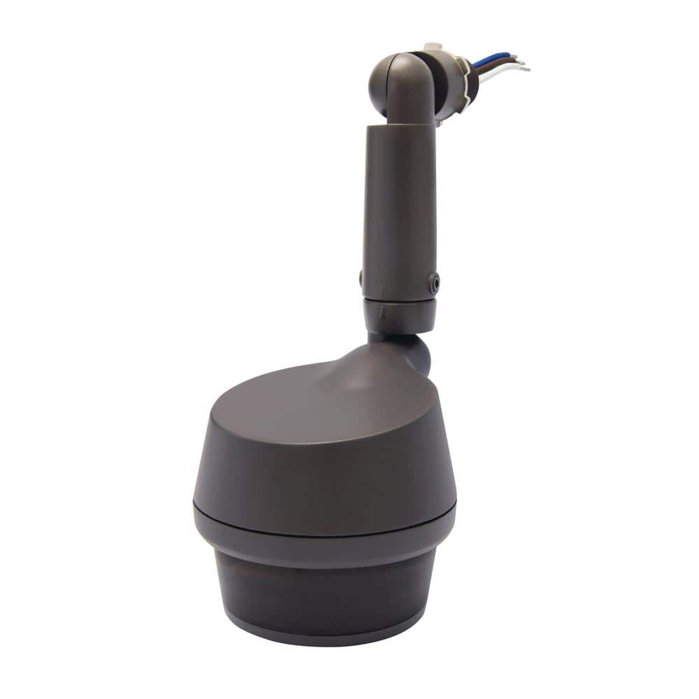 270-Degree Bronze Motion Activated Wired Outdoor 1-Head Dusk to Dawn Securi