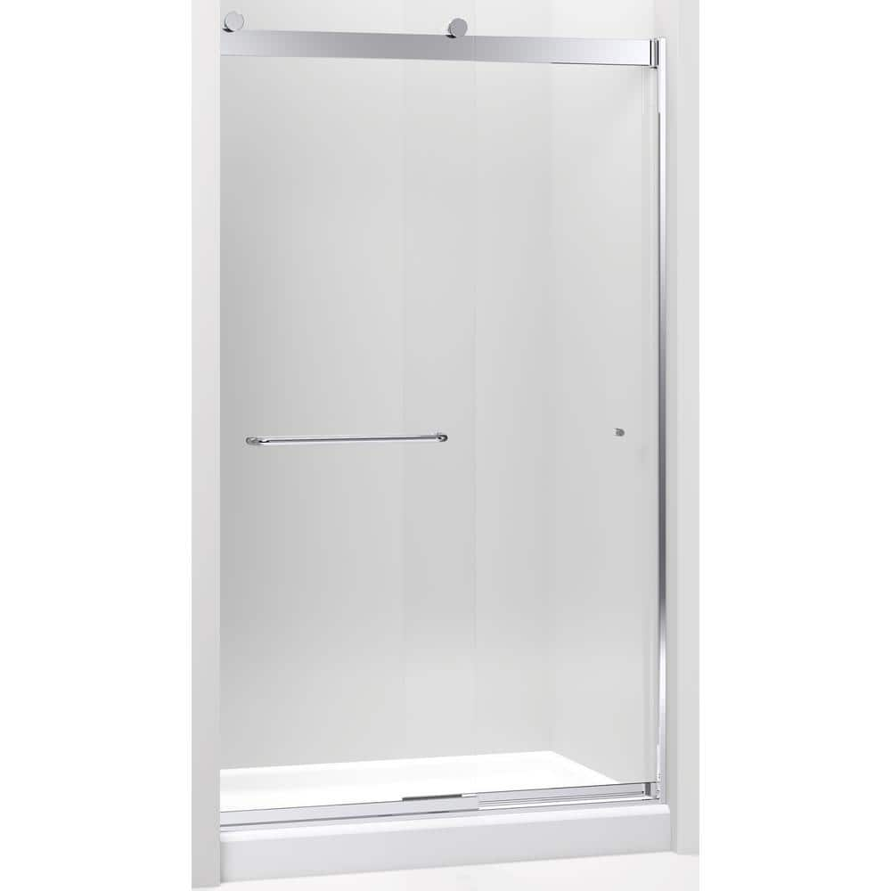 Kohler Llevity 44 48 In W X 82 In H Frameless Sliding Shower Door In