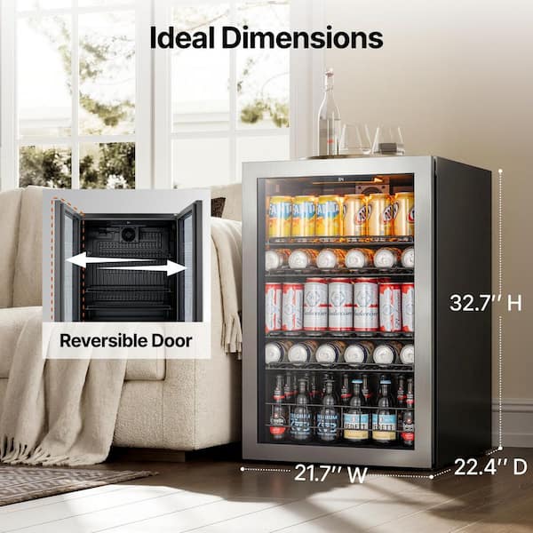 Ca'Lefort 21.1 in. Single Zone 182-Cans Beverage Cooler
