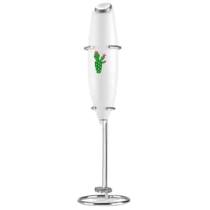 Powerful Milk Frother Handheld Foam Maker for Lattes - Cactus