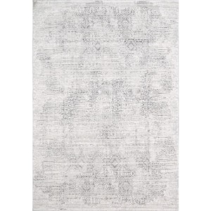 Carson Ivory 2 ft. 3 in. X 7 ft. 7 in. Abstract Indoor Area Rug