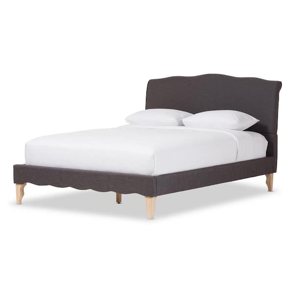 Baxton Studio Fannie Gray Queen Upholstered Bed 28862 7016 HD