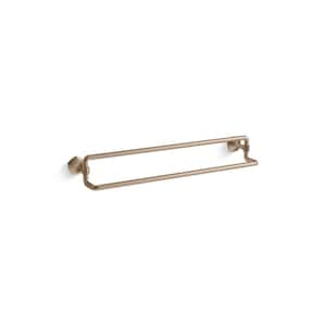 Occasion 24 in. Wall Mounted Double Towel Bar in Vibrant Brushed Bronze