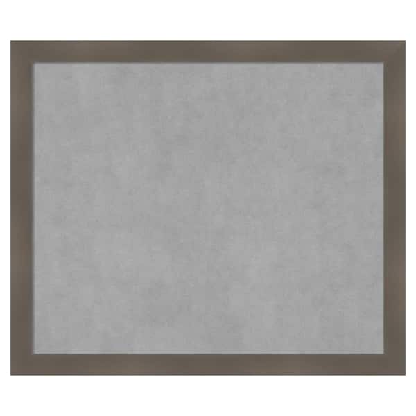 Amanti Art Edwin Clay Grey 26 in. x 22 in. Framed Magnetic Board
