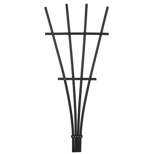 Matthews Four Seasons 4 ft. Black Composite Foldable Fan Trellis