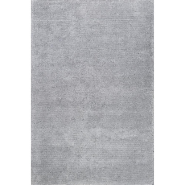 9 ft. x 12 ft. Grey Gaia New Zealand Wool Shag Indoor Area Rug