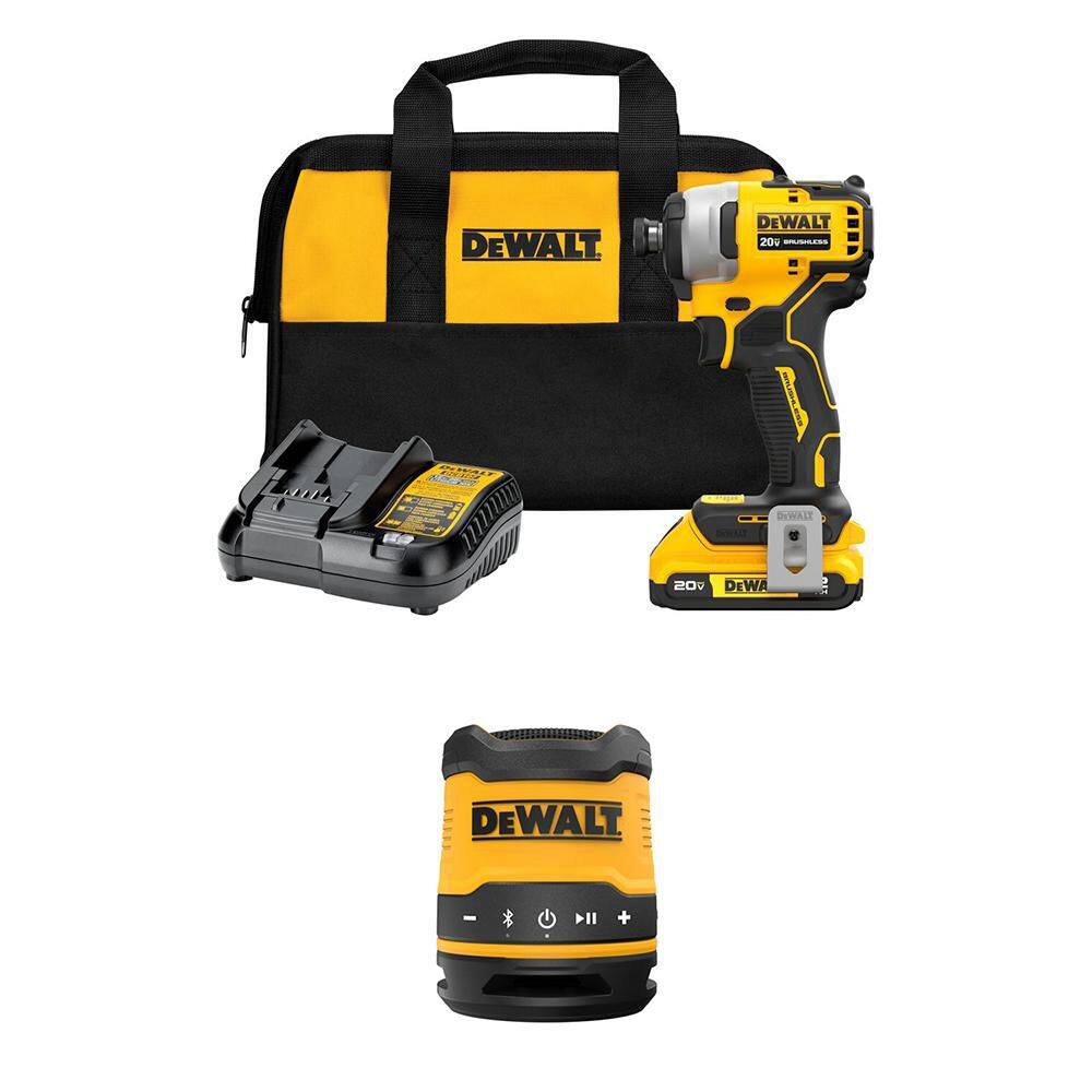 ATOMIC 20V MAX Lithium-Ion Brushless Cordless Compact 1/4 in. Impact Driver & Bluetooth Speaker w/ 2Ah Battery & Charger price history on PriceWatchPro