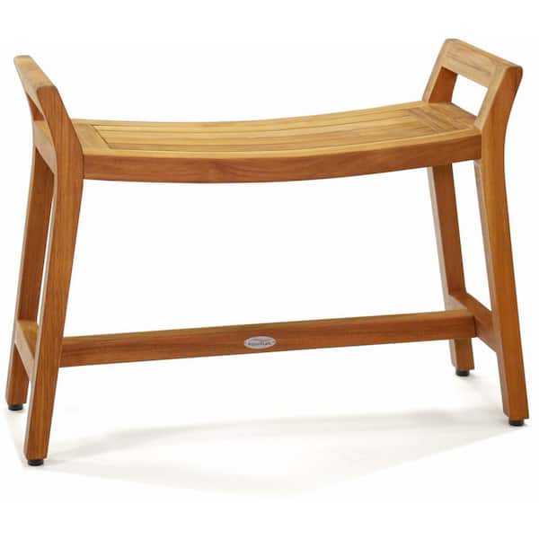 Patented 24 in. x 12 in. x 18 in. Asia Ascend Estate Freestanding Teak Shower Bench