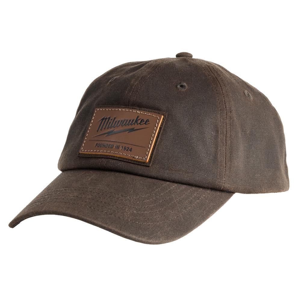 Milwaukee Waxed Canvas Adjustable Hat-Brown M772N - The Home Depot