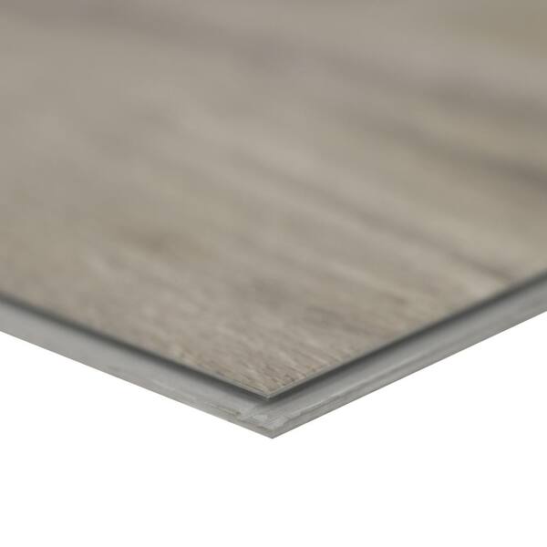 A&A Surfaces - Odin Ash 12 MIL x 7 in. W x 48 in. L Waterproof Click Lock Vinyl Plank Flooring (26.15 sq. ft./case)