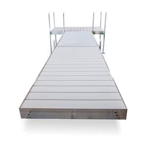 20 ft. T-Style Aluminum Frame with Aluminum Decking Platinum Series Complete Dock Package for Boat Dock Systems