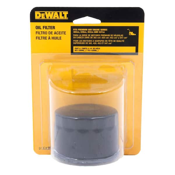 DEWALT Original Equipment Oil Filter for 382cc Wide Area Lawn Mower Engine OE# 951-12690, 751-12690