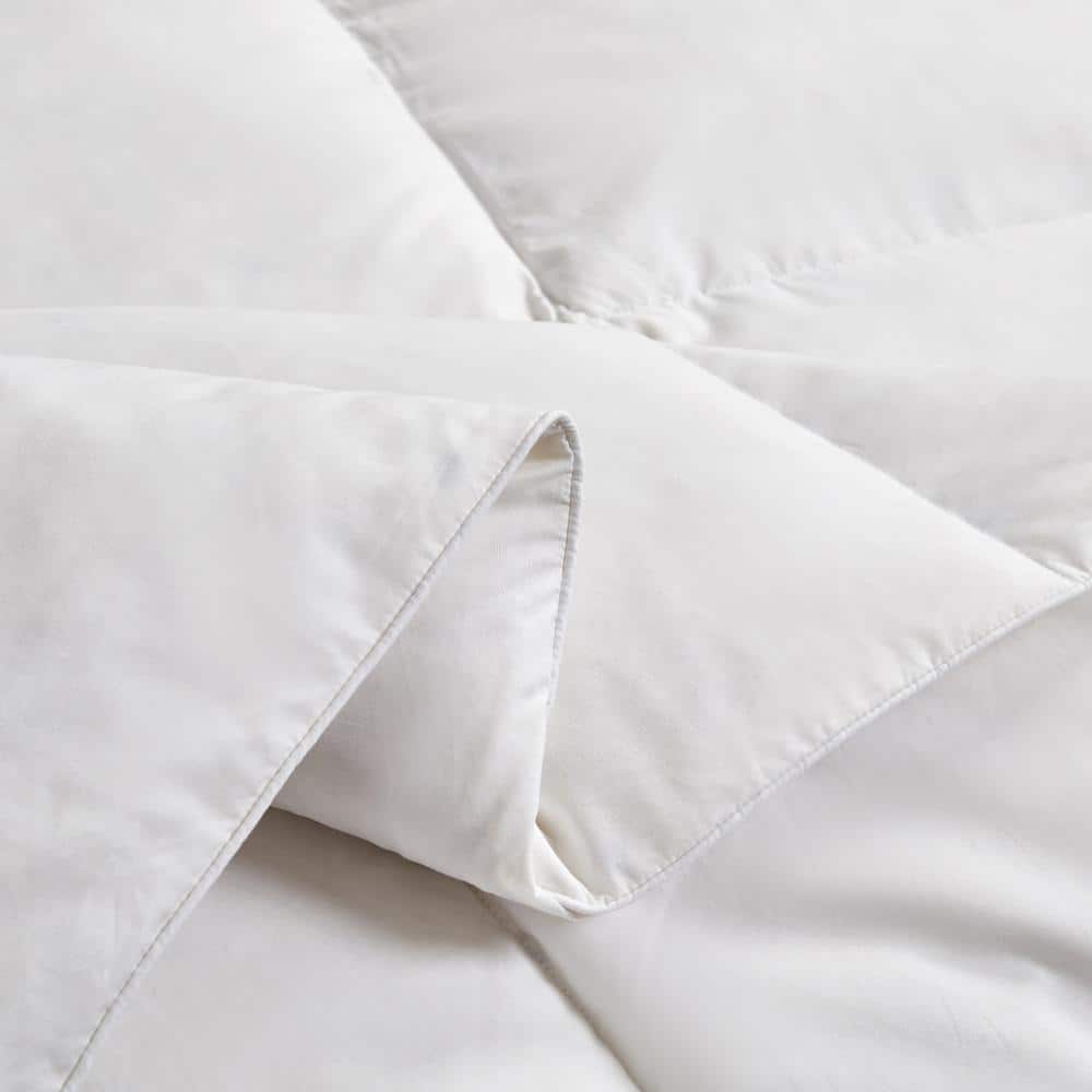 Twin White Down Feather Fill Bedspread