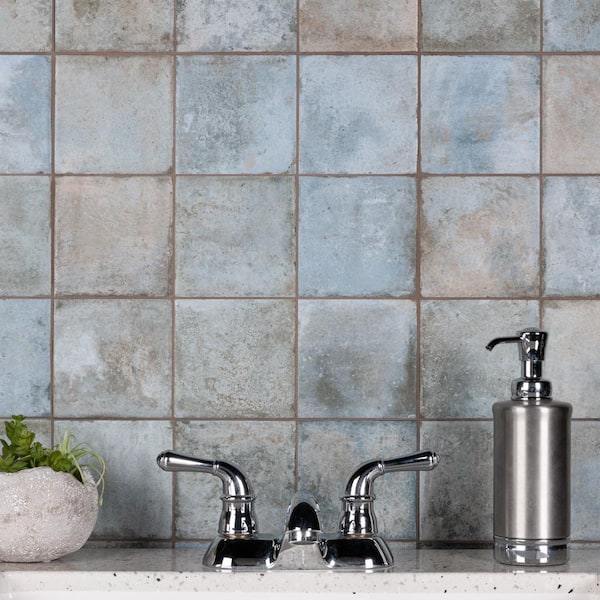 Merola Tile Kings Etna Sage 13 -1/8 in x 13 -1/8 in. Ceramic Floor and Wall Tile Merola Tile Kings Etna Sage 13 -1/8 in x 13 -1/8 in. Ceramic Floor and Wall Tile