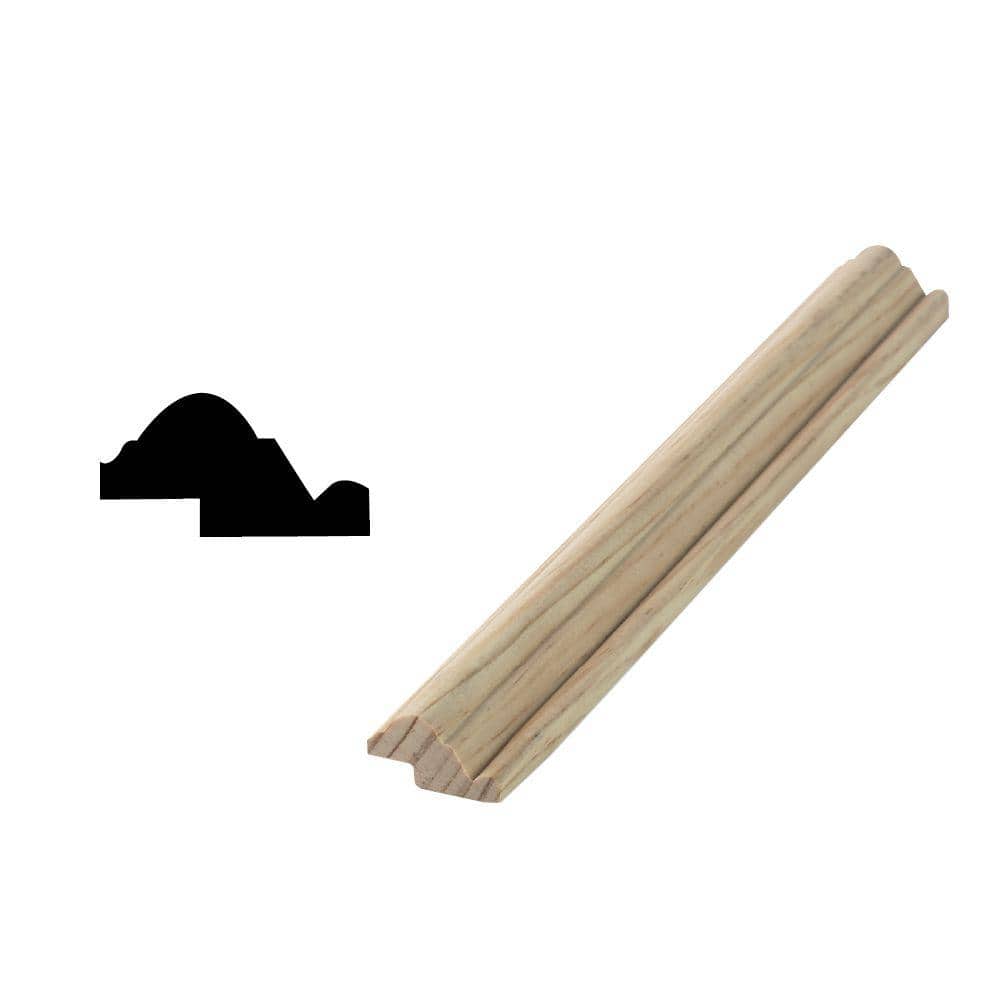Woodgrain Millwork WM PM01 3/4 in. x 15/16 in. Solid Pine Wainscot/Paneling Panel Moulding