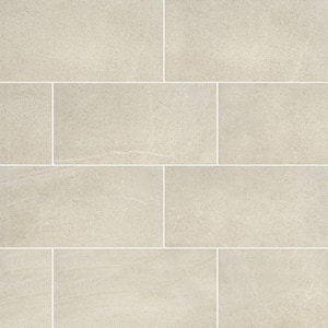 Bellevue Ivory 12 in. x 24 in. Matte Porcelain Floor and Wall Tile (14 sq. ft./Case)