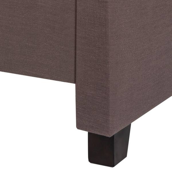 Safavieh Theron Gray Queen Upholstered Bed Safavieh Theron Gray Queen Upholstered Bed
