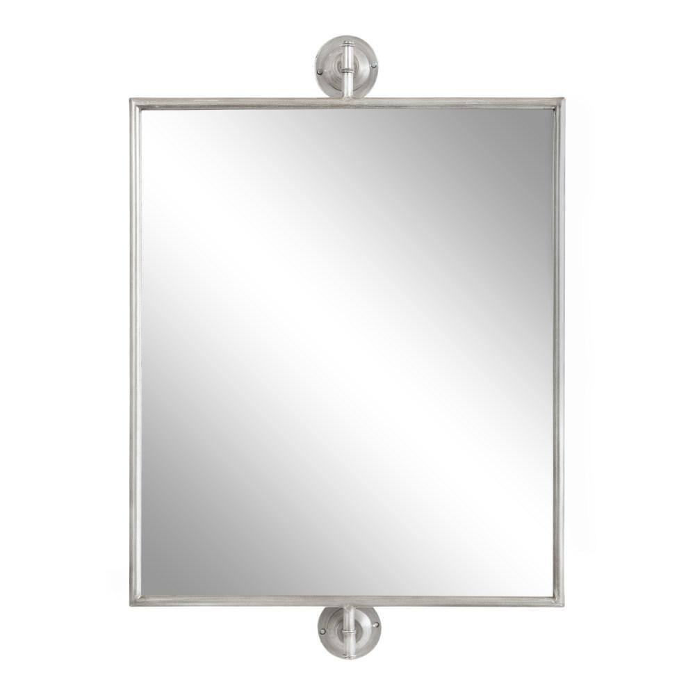 Darbridge Silver Rectangular Pivot Bathroom Vanity Mirror