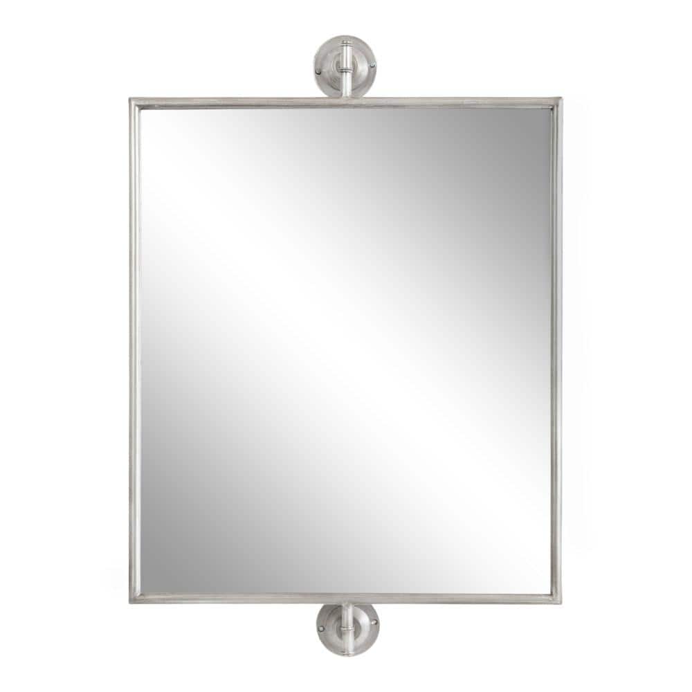 Darbridge Silver Rectangular Pivot Bathroom Vanity Mirror