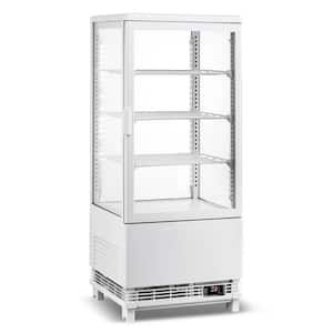 17 in. 2.8 cu. ft. Refrigerated Display Case Countertop Display Refrigerator in White