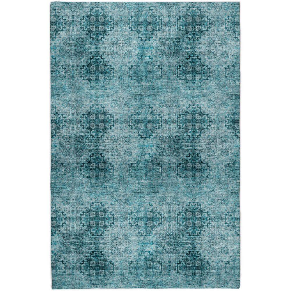 Dream Shag Premium Machine Washable Abstract ADS557 Teal 5 ft. x 7 ft. 6 in. Area Rug price history on PriceWatchPro