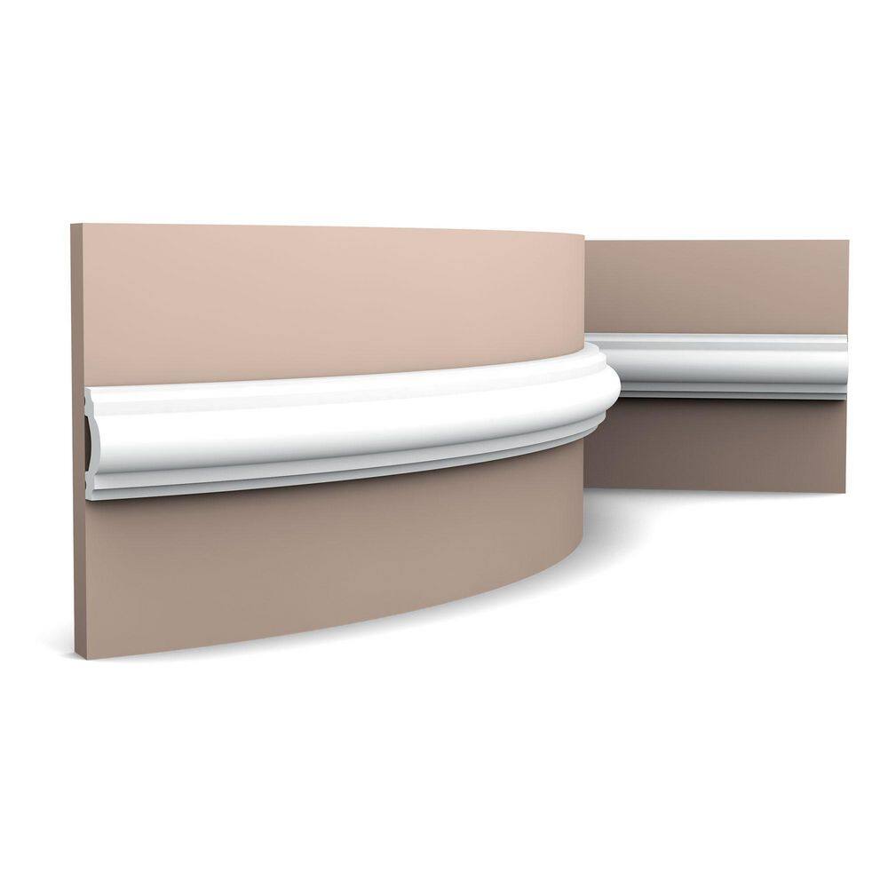 78.75'' H x 1.625'' W x 0.75'' D Plastic Chair Rail