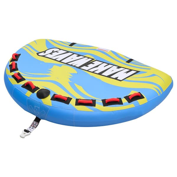 Towable Tube for Boating, 4 Riders Inflatable Boat Tubes and Towables, 680 lbs. Capacity Water Sport Towable Tube