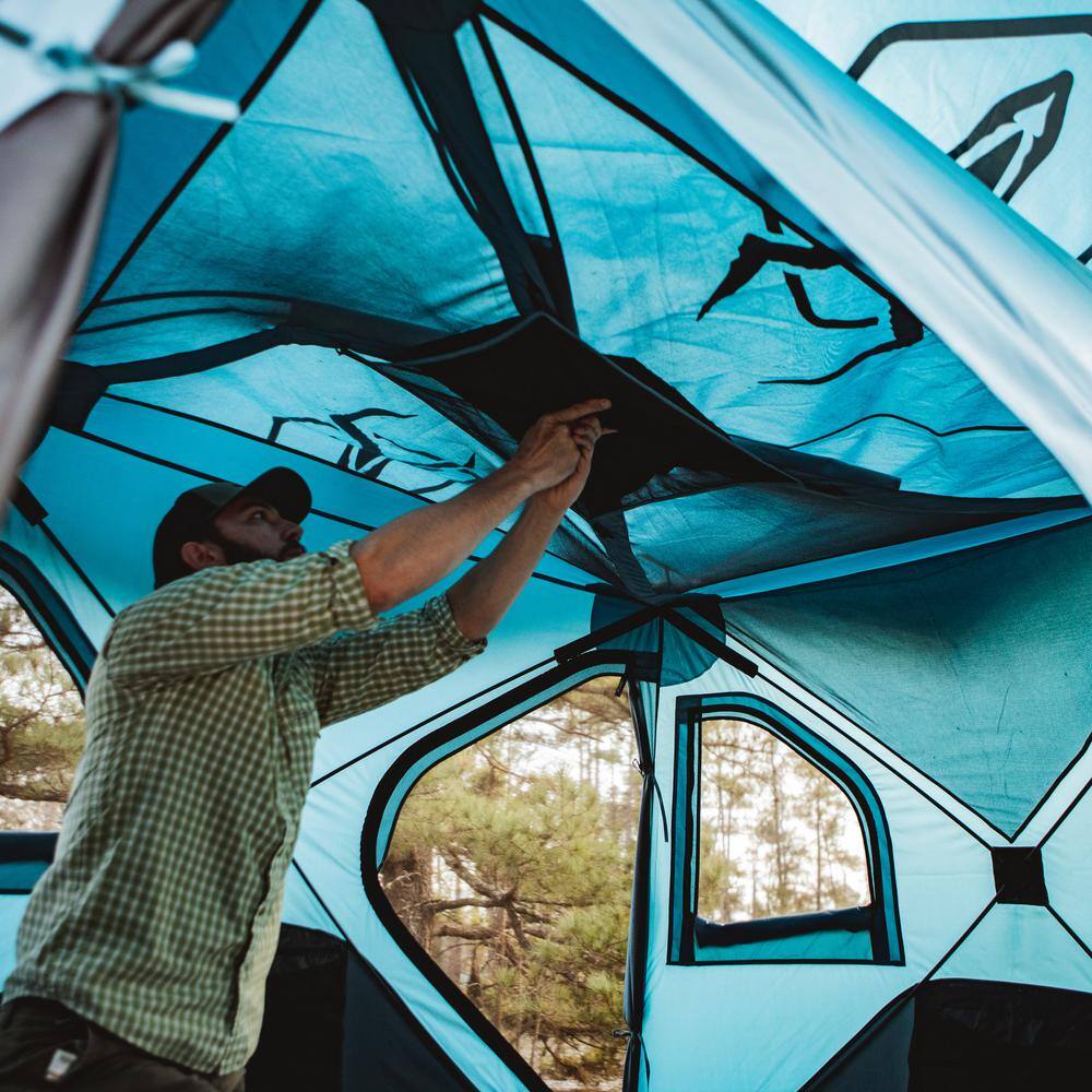 Pacific Blue 3-Person Camping Tent with Carry Bag