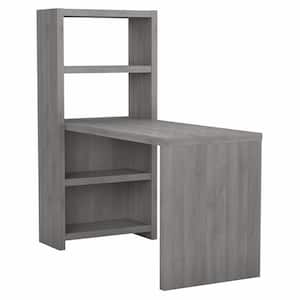 Echo 56.34 in. Modern Gray Bookcase Desk