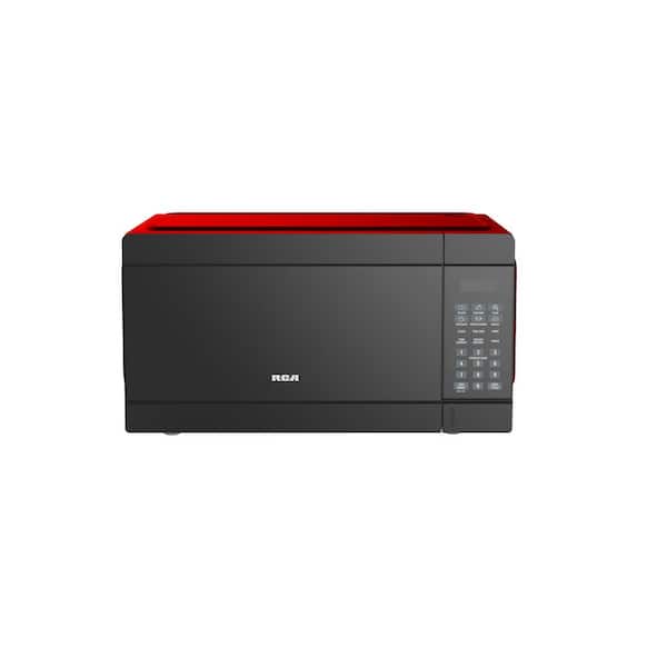 RCA 22 in. Width 1.1 cu. ft. 1000-Watt Countertop Microwave in Red