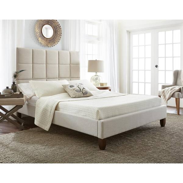 Rest Rite Hayley Taupe Full Upholstered Bed