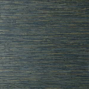 Fusion Blue Navy Plain Textured Non-Pasted Paper Wallpaper