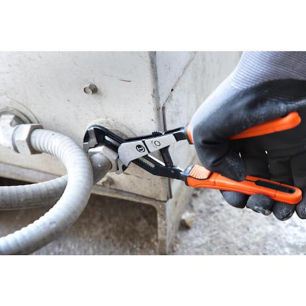 Crescent 8 in. Z2 Auto-Bite V-Jaw Tongue & Groove Pliers with Dual