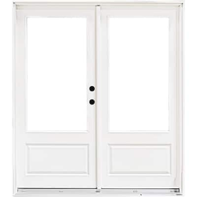 MP Doors 72 in. x 80 in. Left-Hand Inswing 2/3 Lite Low-E Glass White ...