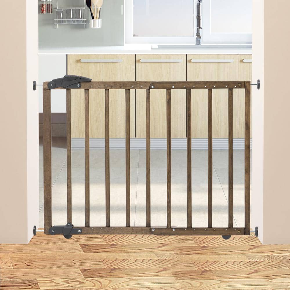 Natural Driftwood Wooden Pressure Mounted Stairway Gate