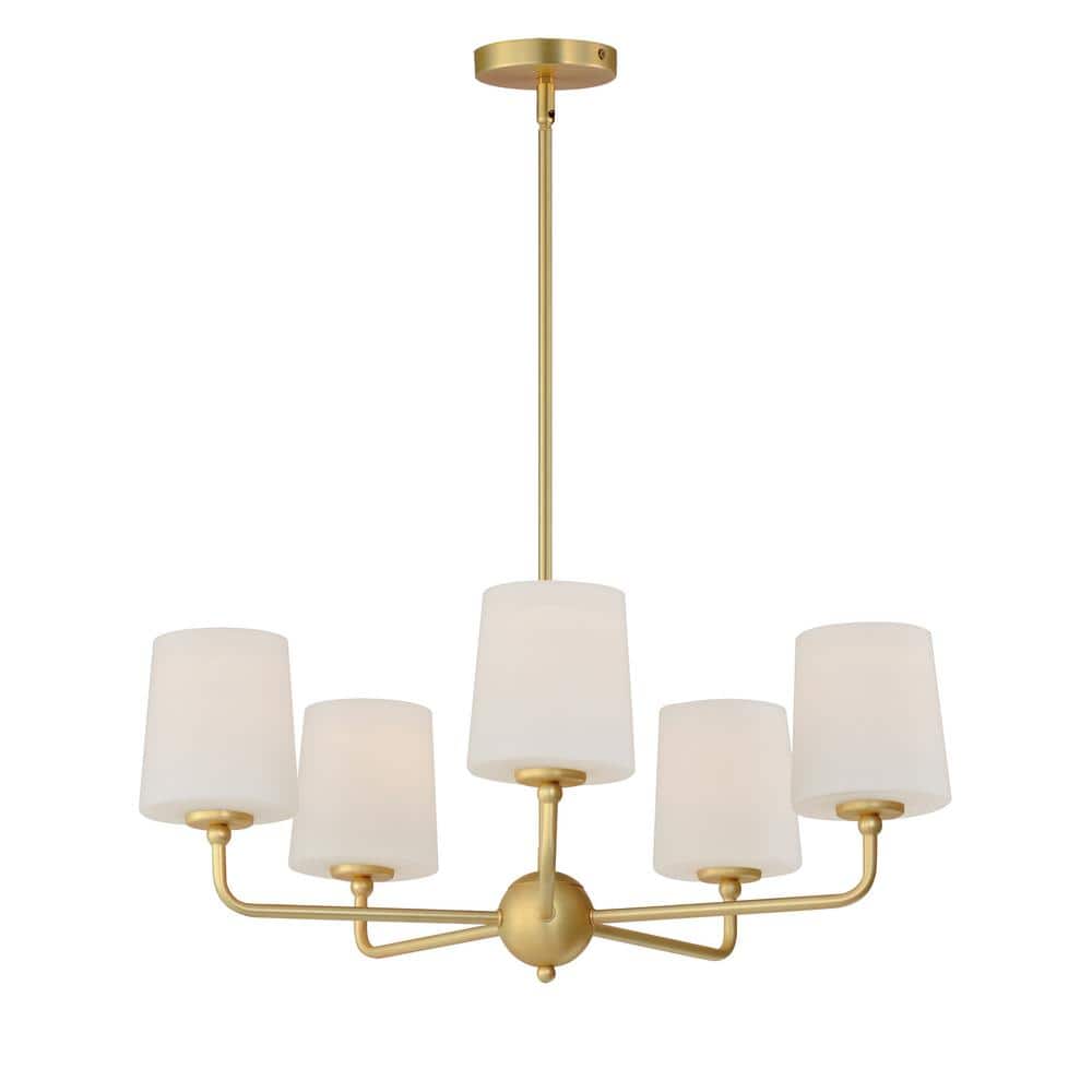 Bristol 5-Light Brass Chandelier price history on PriceWatchPro