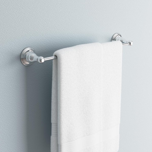 Delta Saylor 4-Piece Bathroom Set with 24 in. Towel Bar, 8 in. Hand Towel  Holder, Toilet Paper Holder, Towel/Robe Hooks (2) | Stainless Steel  Bathroom