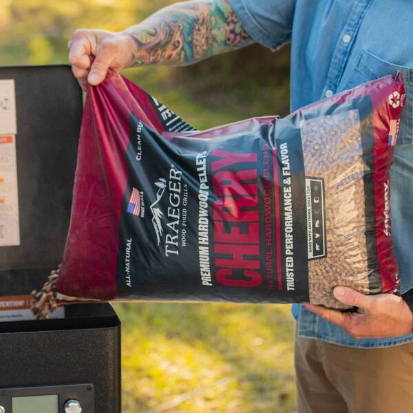 Traeger 20 Lb Cherry Wood Pellets Pel309 The Home Depot