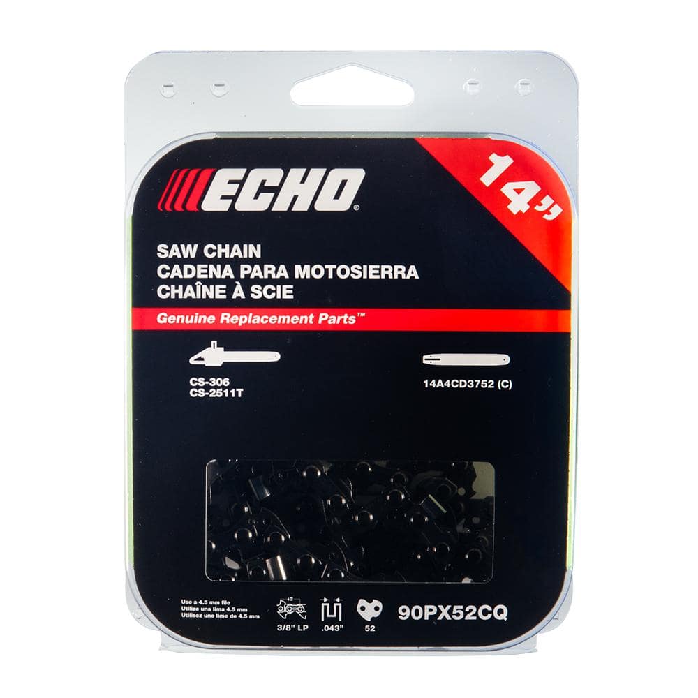【chai】 ECHO 14 in. Low Profile Chainsaw Chain - 52 Link 90PX52CQ